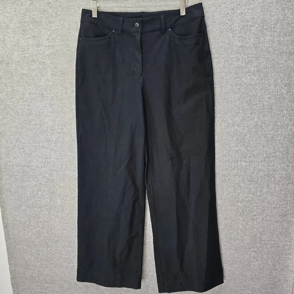 LULEMON WOMENS CITY SLEEK 5 POCKET WIDE LEG PANT, SIZE 31